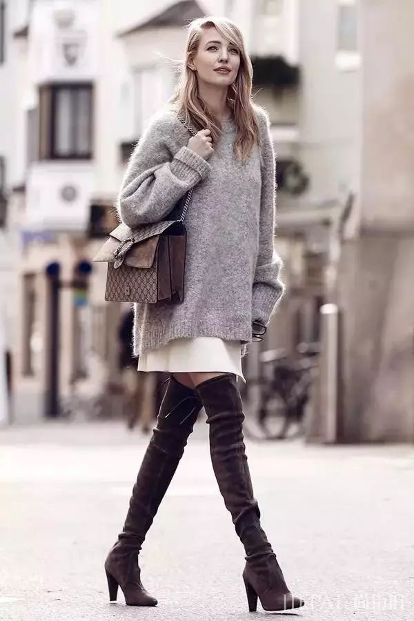 秋冬这三款靴子搭裙子,即美丽又不冻人!