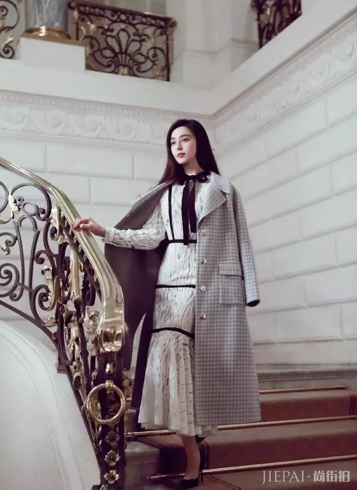 秋冬穿大衣+裙子,美得无可救药!!