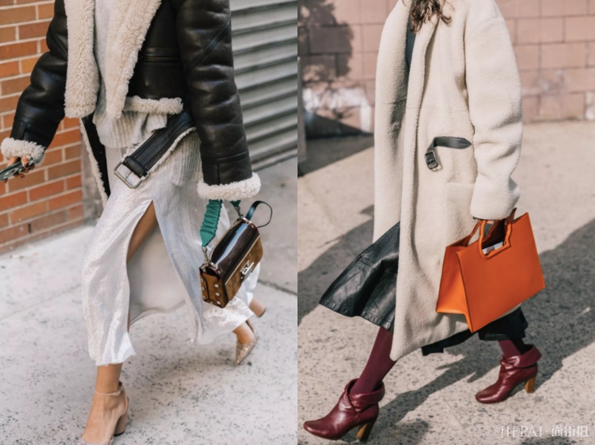 羊羔毛外套，怎么搭配才不显得“肿”？