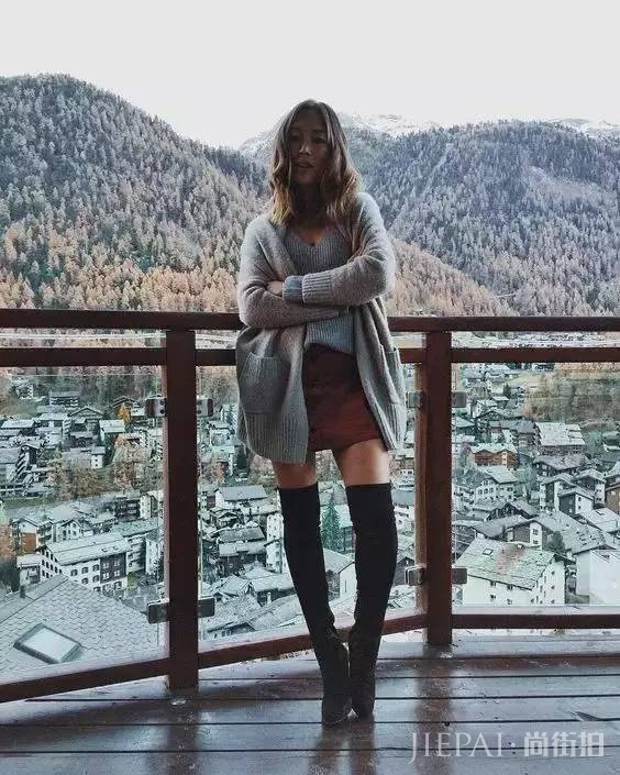 秋冬这三款靴子搭裙子,即美丽又不冻人!