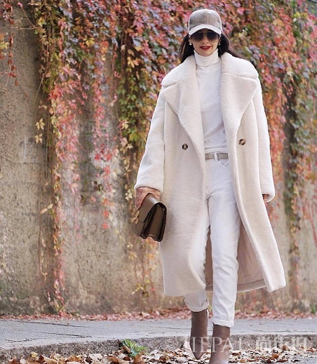 穿白毛呢大衣真的是妖精衣服啊！