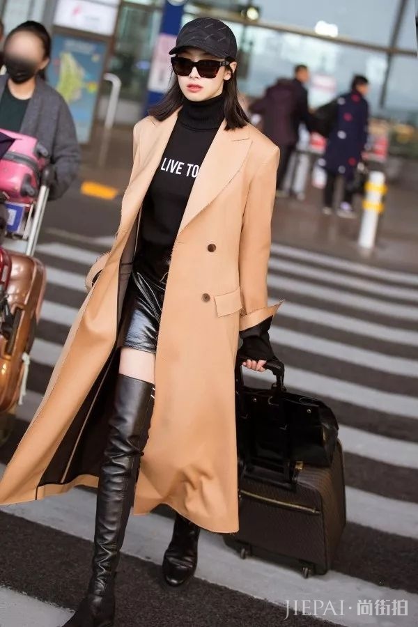 秋冬穿大衣+裙子,美得无可救药!!