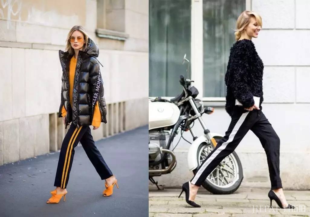 简单的就是时髦秋冬条纹潮搭法!