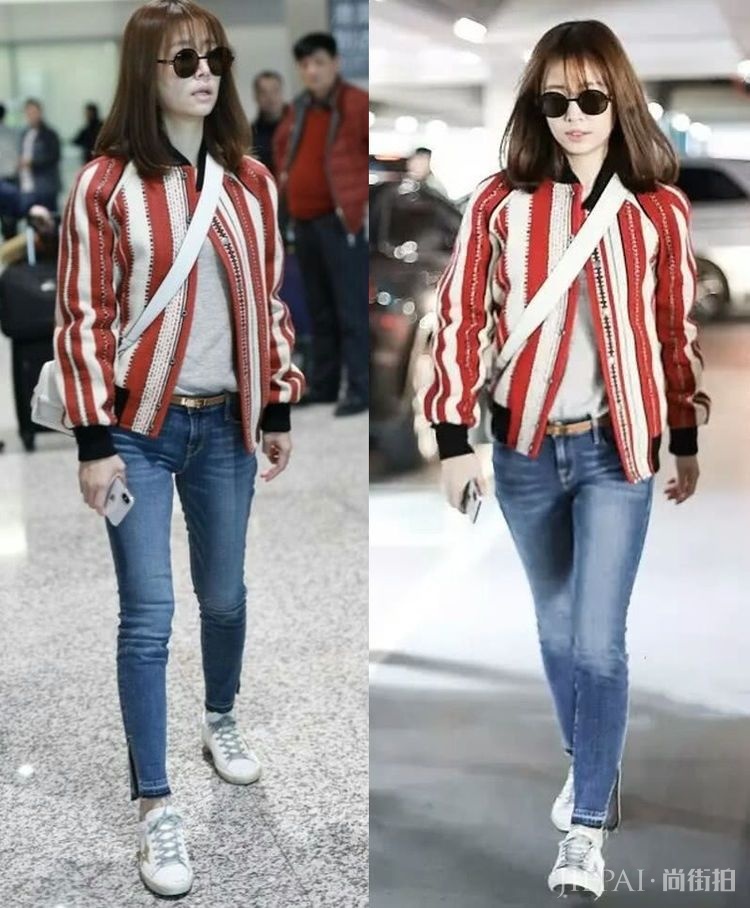 林心如穿牛仔裤秒变小短腿,曾经的筷子腿已不复存在!