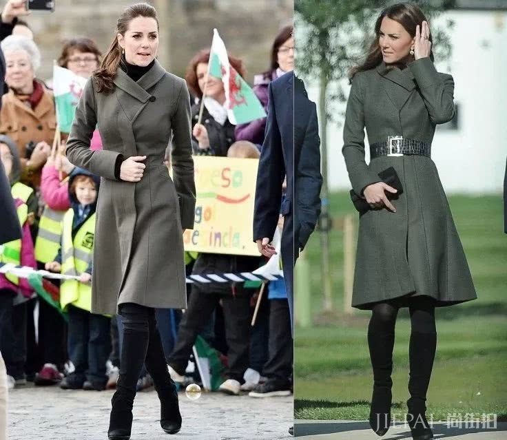 冬季里大衣配靴子,让你得体又时髦