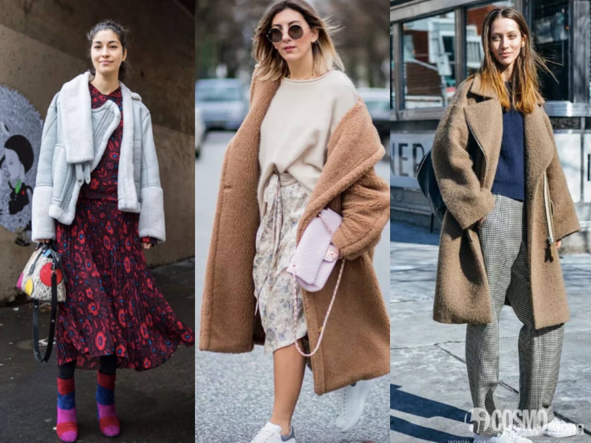 羊羔毛外套，怎么搭配才不显得“肿”？