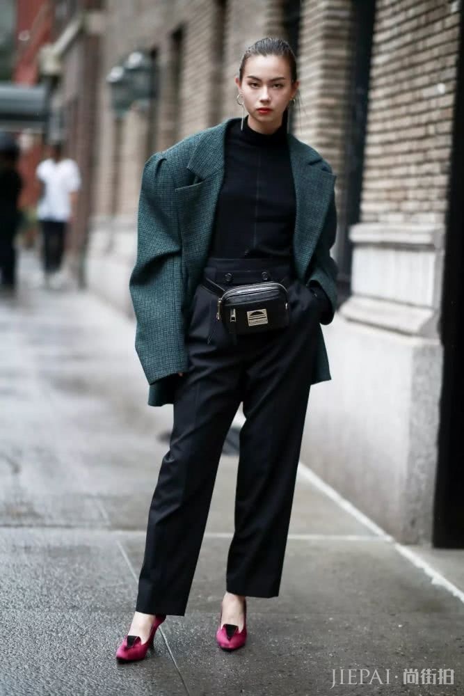 你穿单品+小高领=真是时髦又高级