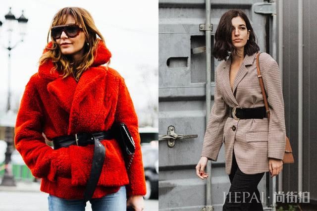 纽约人的冬季街拍穿衣技巧，一个配件即可告别冬日臃肿立即显瘦