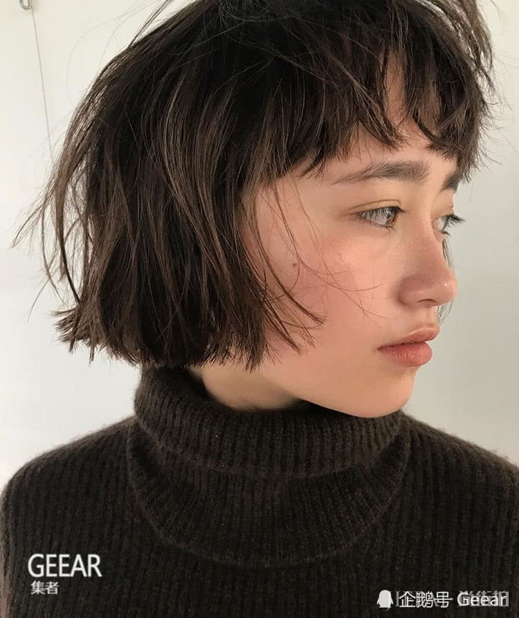 日本女生冬日气质短发灵感，原来短发也可如此多变化