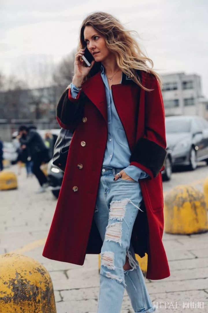 冬季红色色,酒红色,穿对真的好看爆了!!