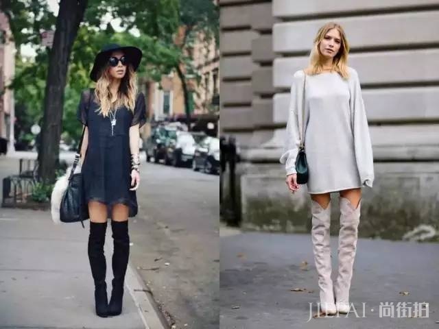 秋冬这三款靴子搭裙子,即美丽又不冻人!