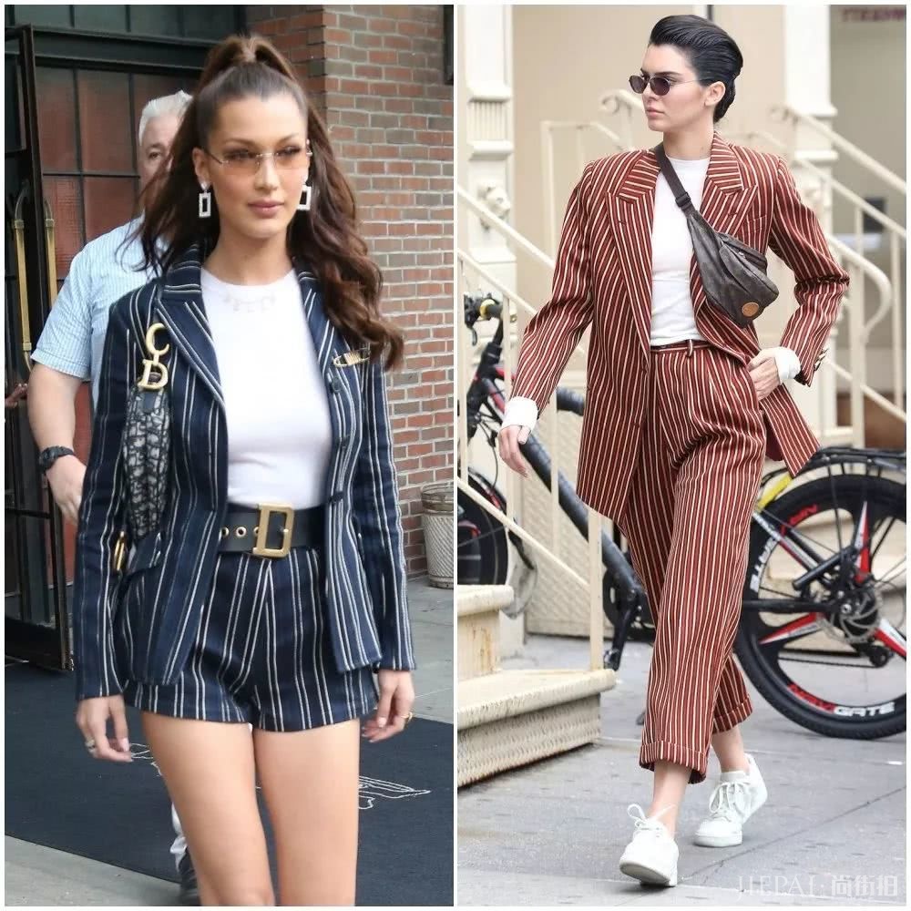 套装想要穿出新颖感,换种穿法就很妙