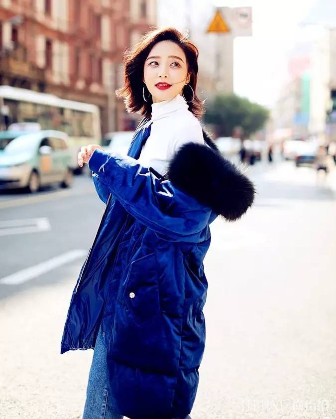 潮炸了的棉服,wuli女神冬天里的真爱!