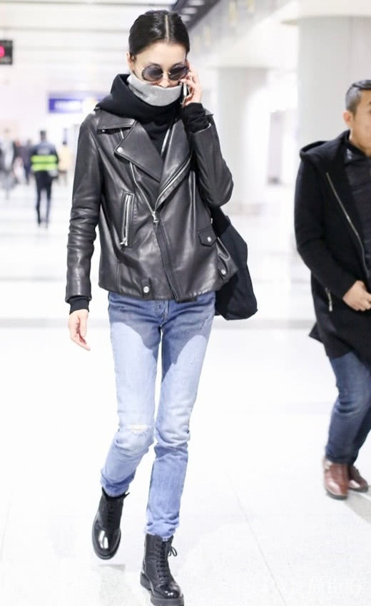 秋冬学会牛仔裤+马丁靴,经典帅气