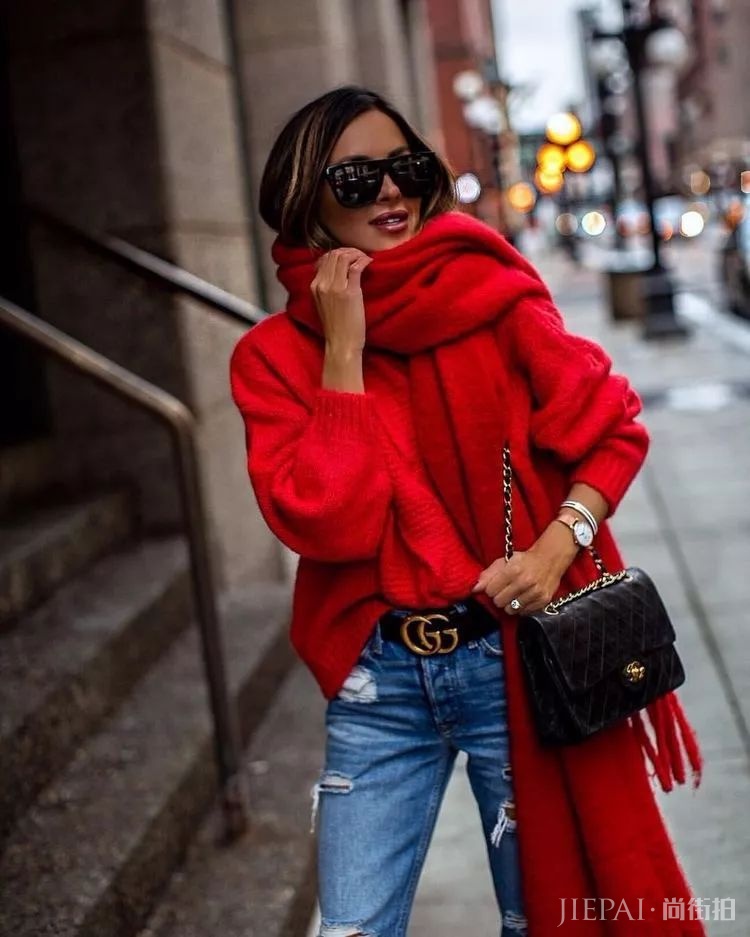 圣诞节最好的应景就是红毛衣