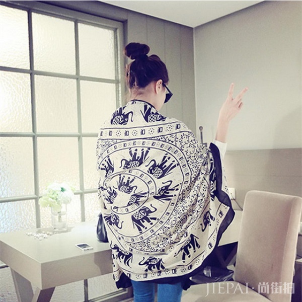 冬天系条棉麻围巾，让你和别人不一样