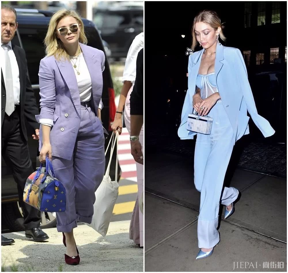 套装想要穿出新颖感,换种穿法就很妙