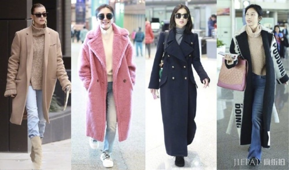 高领毛衣搭配大衣不只是保暖,连气质都提升!