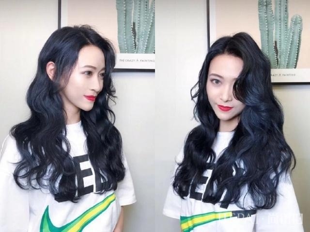 奶奶灰过时了，2018流行的是“蓝黑发色”，太显肤色白了！