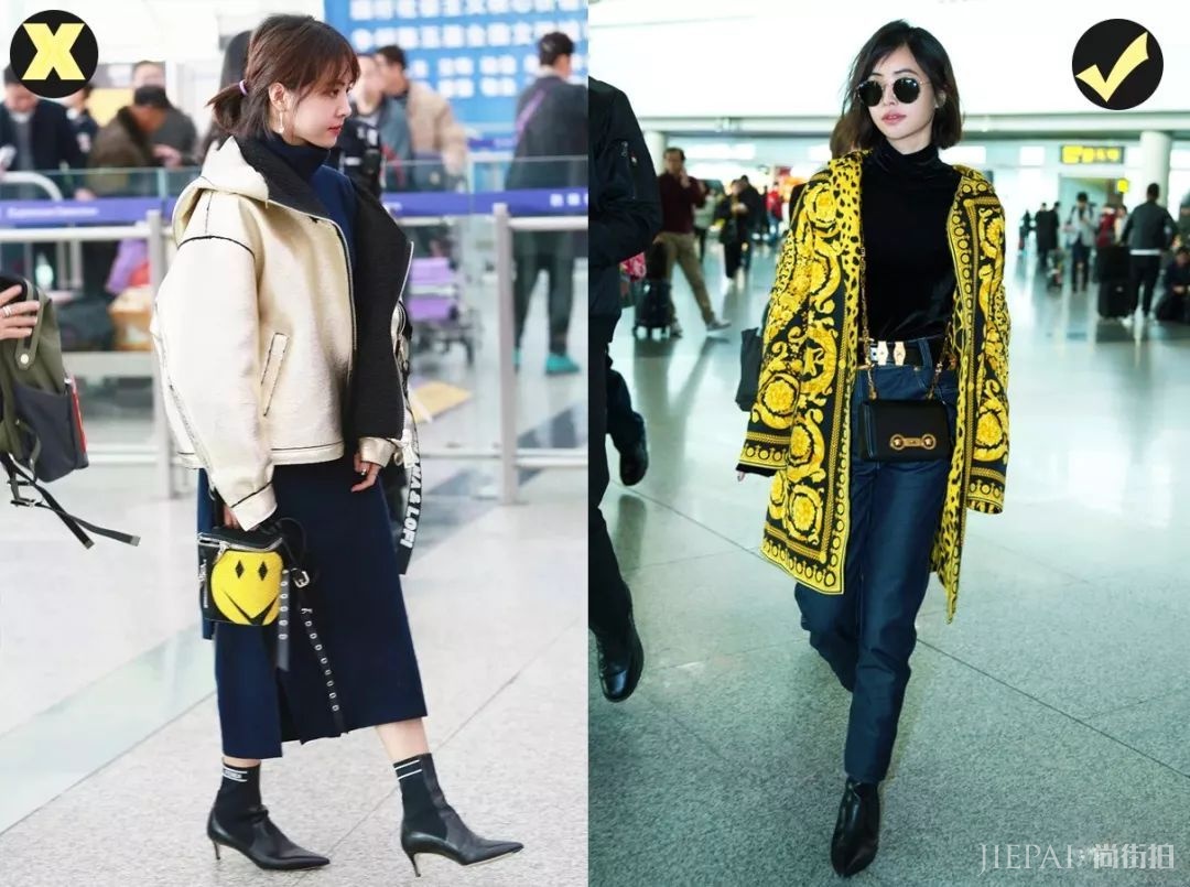 跟着周冬雨学，小个子这样穿长外套才显高 ！