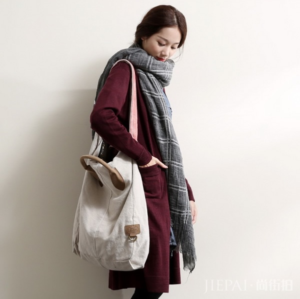 冬天系条棉麻围巾，让你和别人不一样