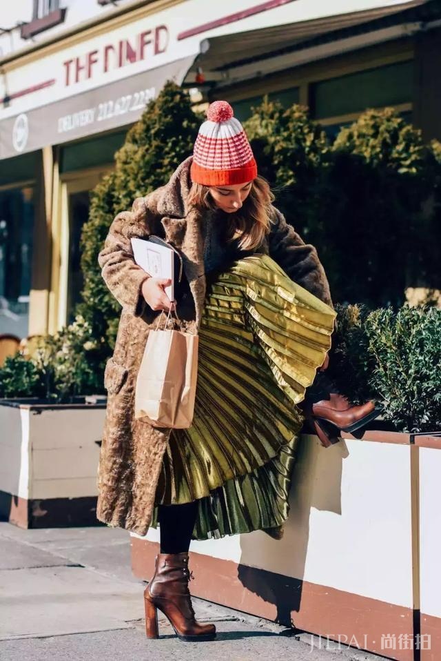 冬天不穿大衣+裙子=白过了！