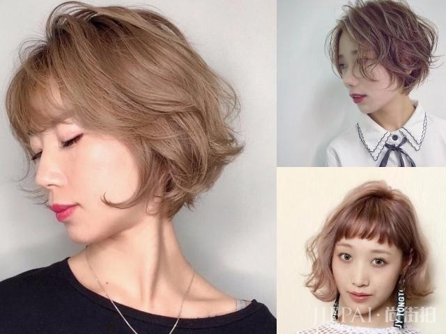 “全头烫”发型,适合发量少脸大的女生剪!