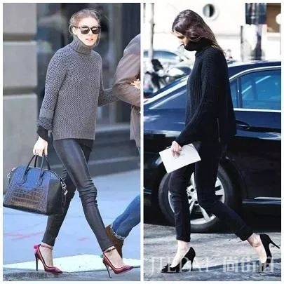 高领毛衣+小心机，成为你的福音