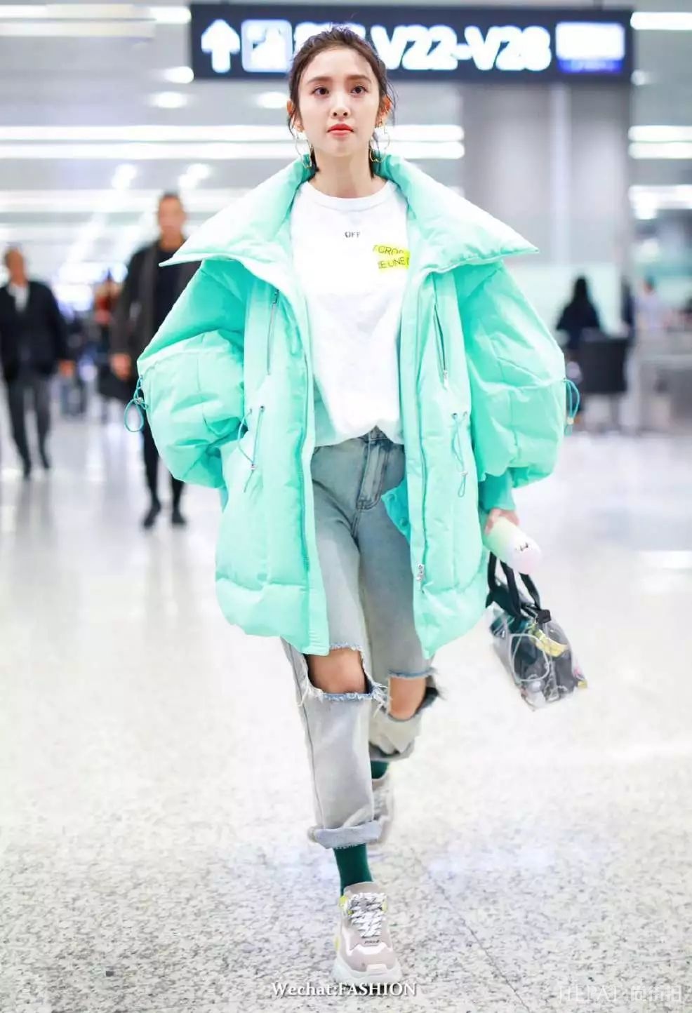 看她们如何羽绒服，潮到爆！