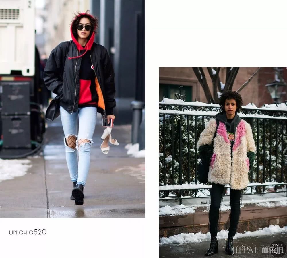 卫衣这么穿,包你美翻整个秋冬