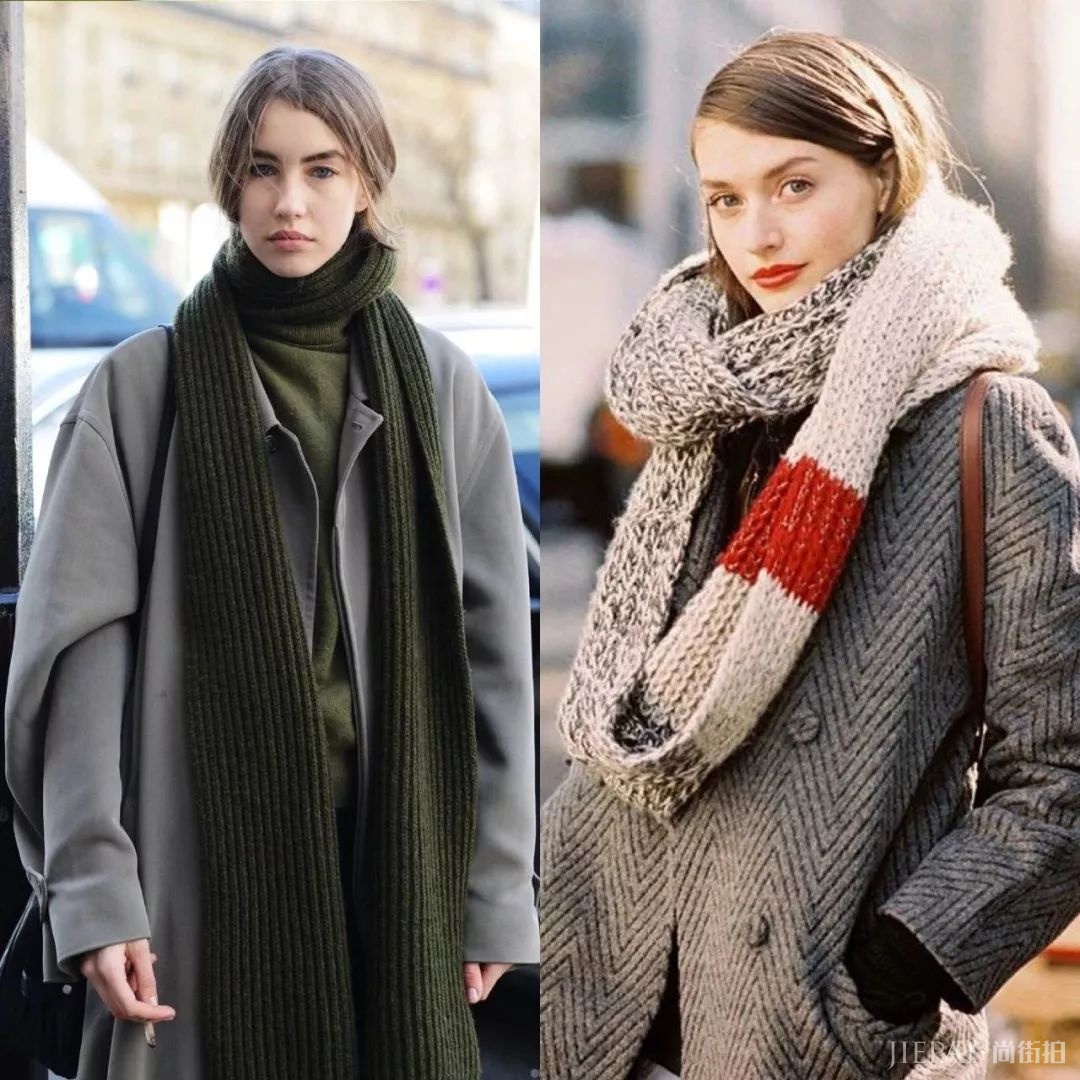 2018围巾流行这么系,气质保暖又时髦!