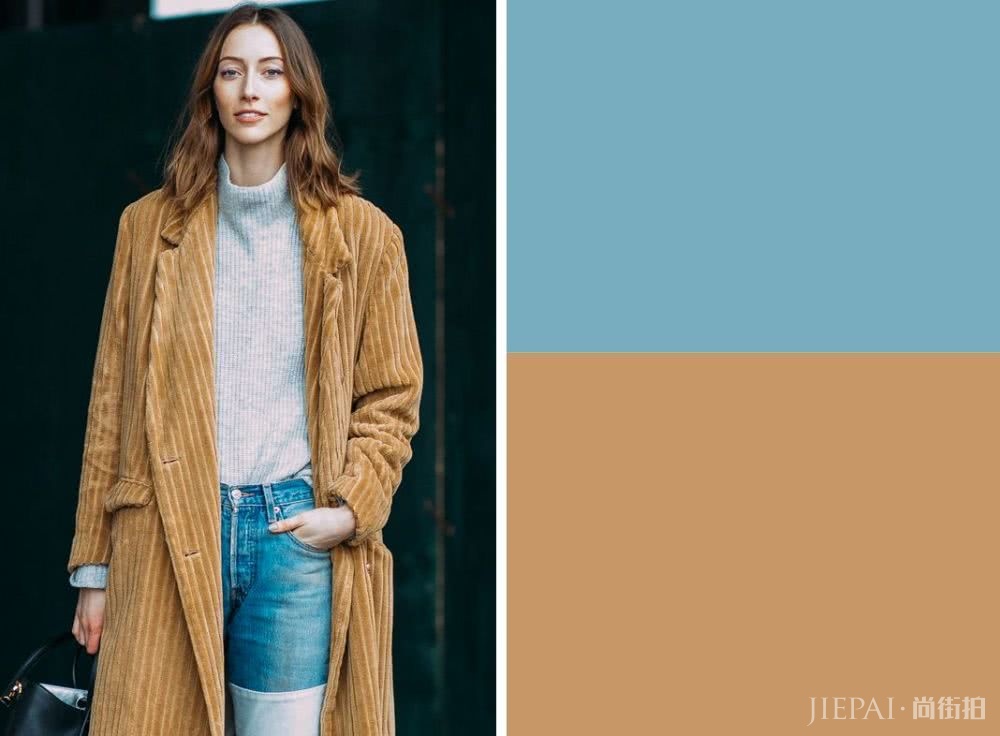 粉+灰、驼+白，这几个颜色穿在一起叫“看起来很贵”！