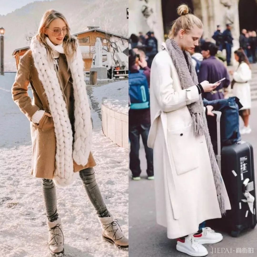 2018围巾流行这么系,气质保暖又时髦!