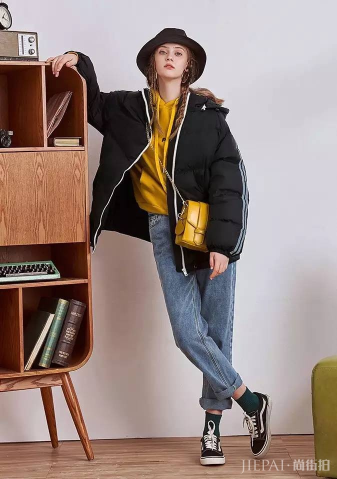 潮炸了的棉服,wuli女神冬天里的真爱!