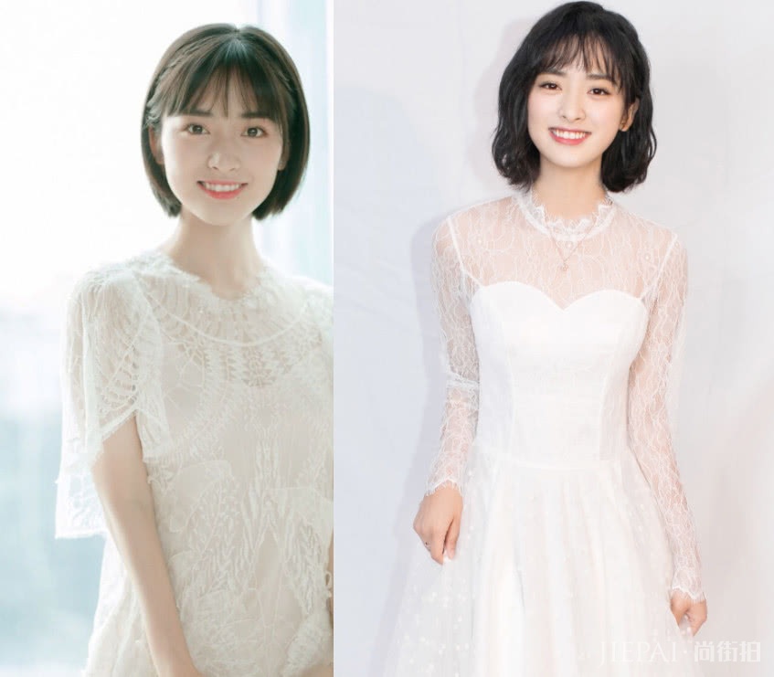 赖美云齐肩短发清新又可爱,显小好多岁!