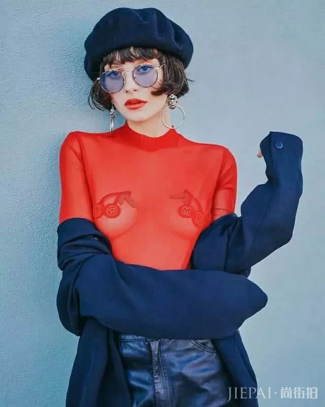 像从老电影中走出来的博主，她的时髦穿搭原来全靠这4点