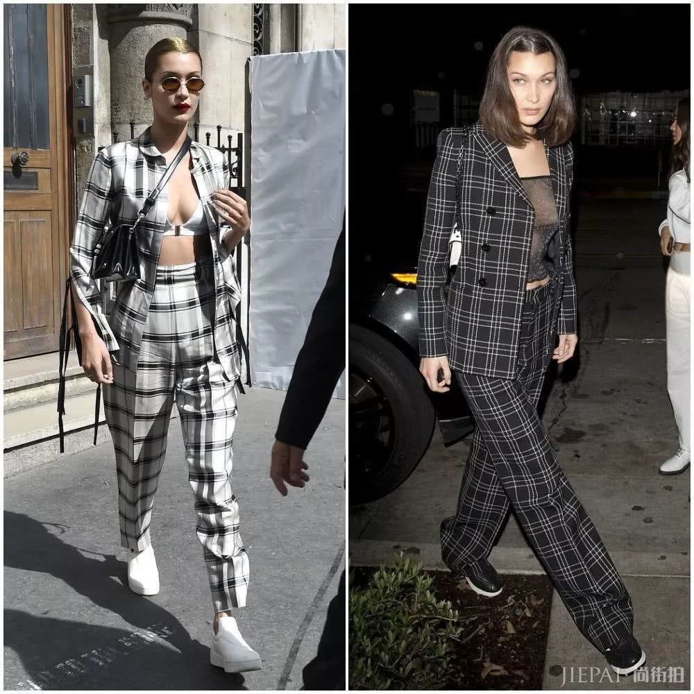 套装想要穿出新颖感,换种穿法就很妙