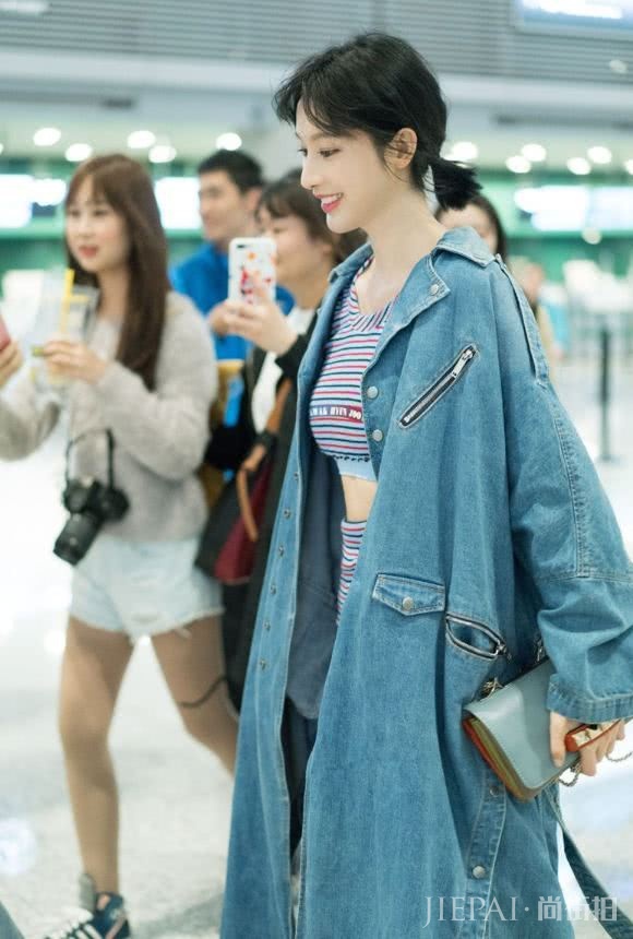张俪机场新发型效果出奇的好,回头率百分之百!