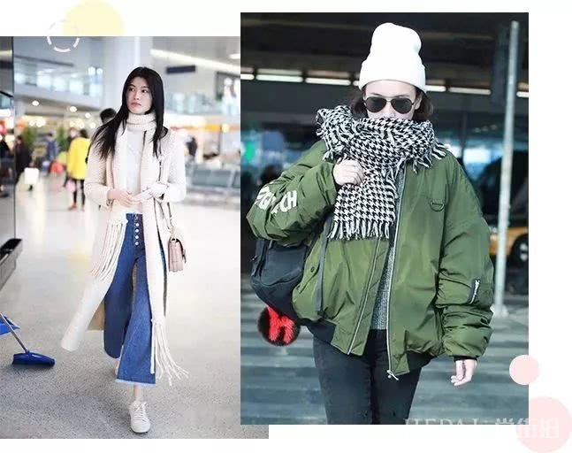 2种围巾变出4种搭法!冬天围巾这么系,真的很好看!