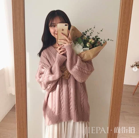 韩国时装博主示范冬季衣柜三样基础单品穿搭 可盐可甜