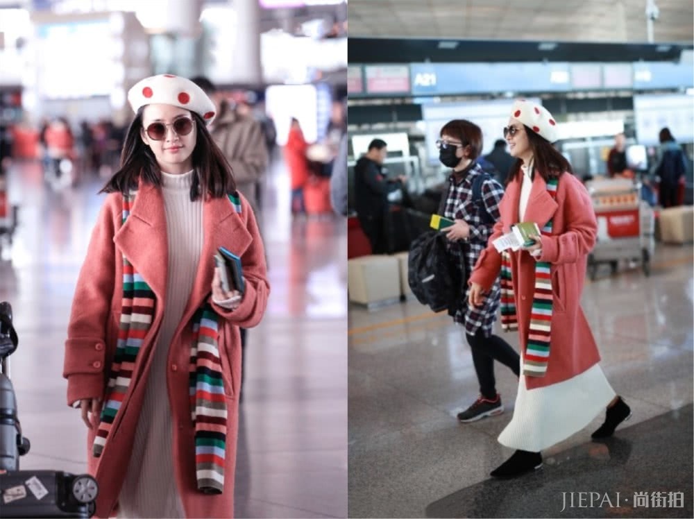 高领毛衣搭配大衣不只是保暖,连气质都提升!