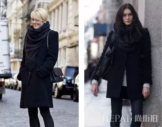 2种围巾变出4种搭法!冬天围巾这么系,真的很好看!