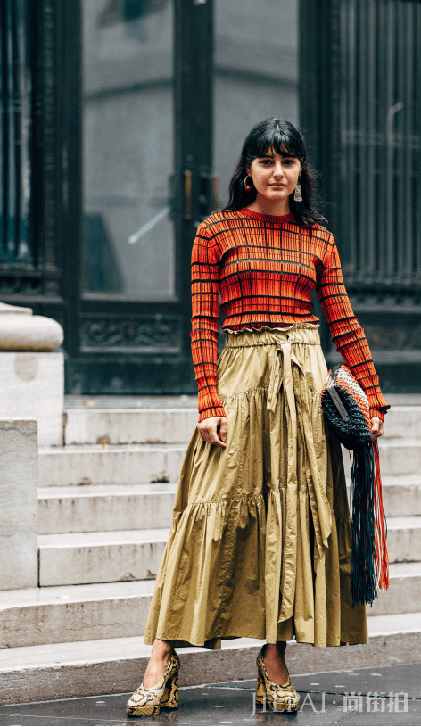 半身长裙配什么鞋子?个性混搭风用脚走出来