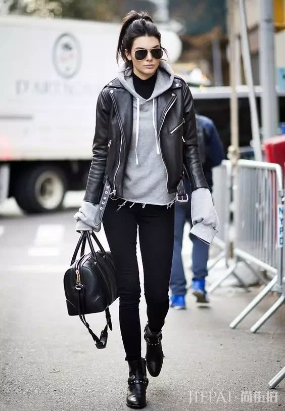 冬天卫衣要这么穿才对!