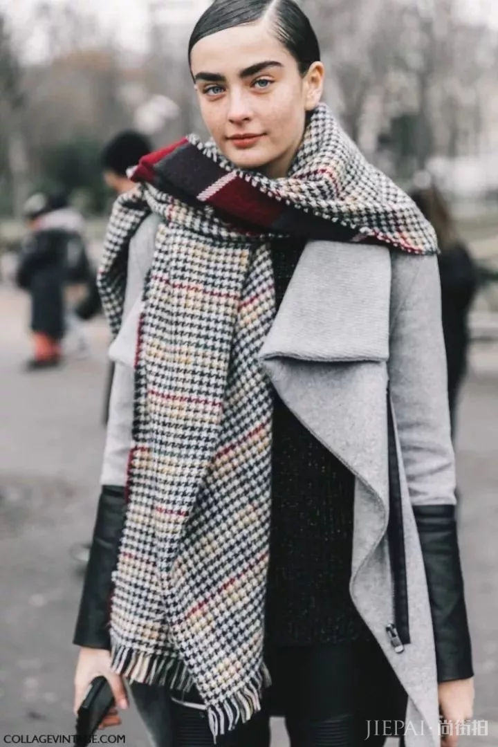 丝巾和围巾的时髦搭法，比买衣服划算多了！