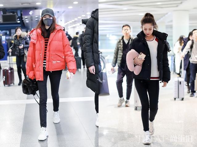 关晓彤和颖儿撞上羽绒服,网友:终于见识了真正的少女感