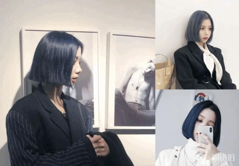 2019年流行的“雾霾蓝”发色，最显白最美！