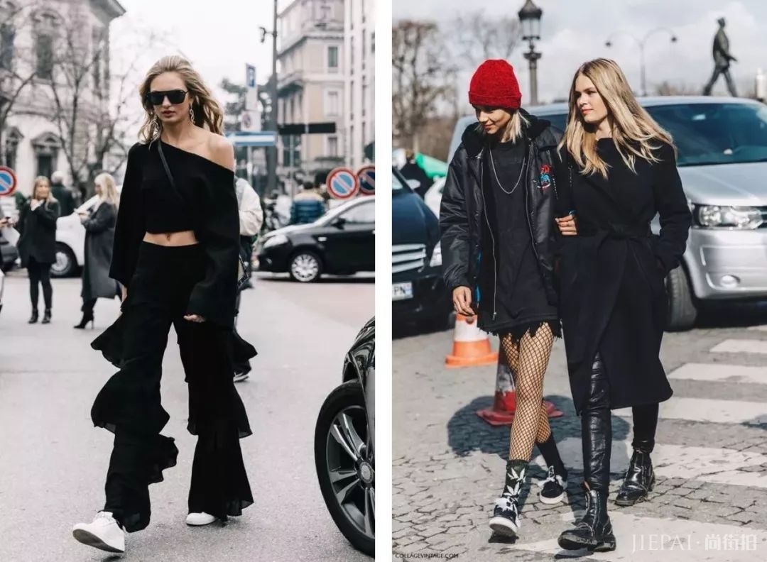 “爱穿黑色的女生，到底有多时髦？”