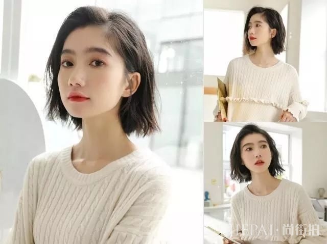 2018很流行“齐肩波波头”短发，时髦的人都换上了