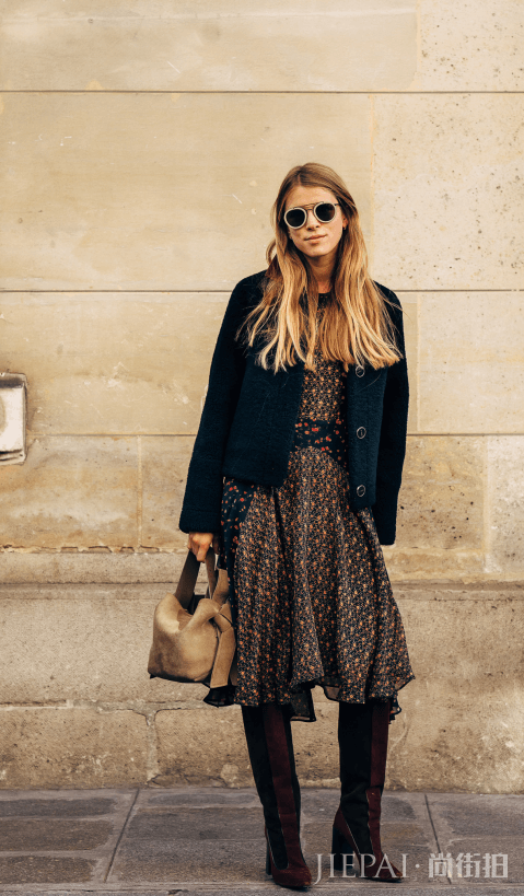短款大衣怎么搭配 收腰拉长腿做精致小女人